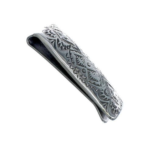 Native American Navajo Sterling Silver Money Clip JX130745